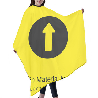 Personality  Ahead Minimal Bright Yellow Material Icon Hair Cutting Cape