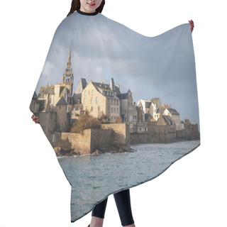 Personality  Beautiful Landscape And Roscoff Town In Bretagne, France Hair Cutting Cape