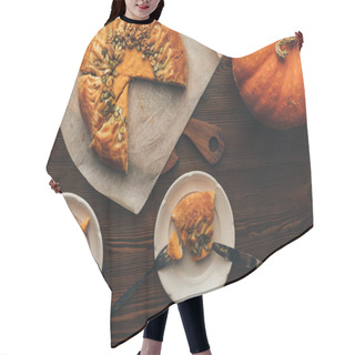 Personality  Freshly Baked Pumkin Pie Hair Cutting Cape