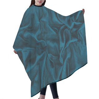 Personality  Dark Blue Linen Texture Hair Cutting Cape