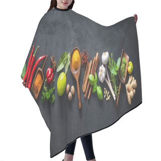 Personality  Various Herbs And Spices Hair Cutting Cape