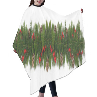 Personality  Christmas Frame Of Tree Branches Hair Cutting Cape