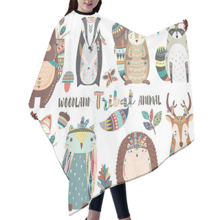Personality  Cute Tribal Woodland Animal Elements Hair Cutting Cape