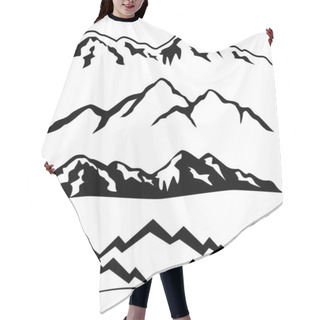 Personality  Mountains With Snow Hair Cutting Cape