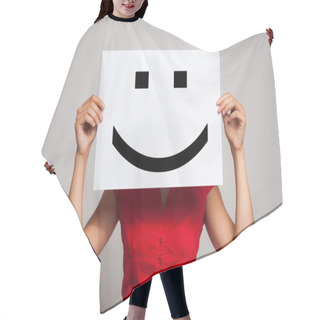Personality  Smiling Emoticon Hair Cutting Cape