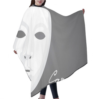 Personality  Carnival Mask Hair Cutting Cape