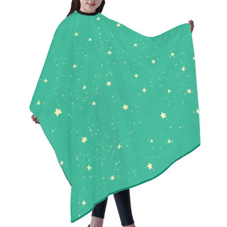 Personality  Space With Stars Vector Illustration Hair Cutting Cape