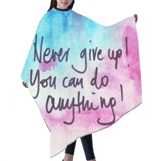 Personality  Motivational Inscription Hair Cutting Cape