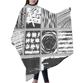 Personality  Abstract Grunge Textures Collection Hair Cutting Cape