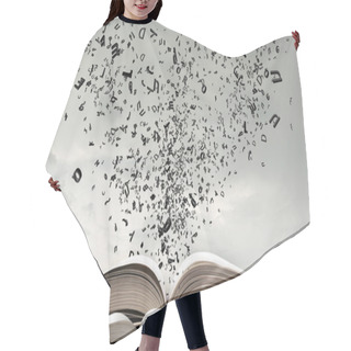 Personality  Opened Book And Characters Hair Cutting Cape