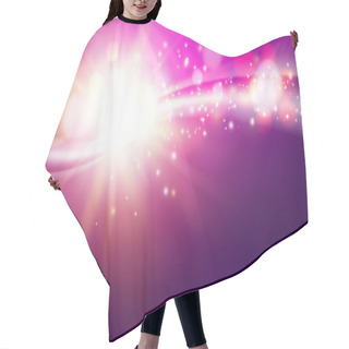 Personality  Shining Violet Flow. Hair Cutting Cape