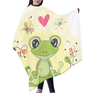 Personality  Cartoon Frog Hair Cutting Cape