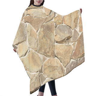 Personality  Full Frame Image Of Stone Wall Background  Hair Cutting Cape