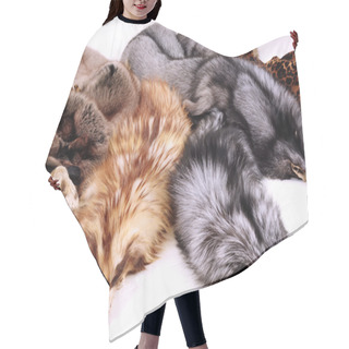 Personality  Fur Hair Cutting Cape