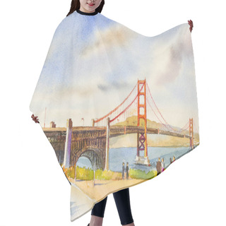 Personality  Golden Gate Bridge - Sightseeing In San Francisco, USA Hair Cutting Cape