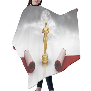 Personality  Oscar On Red Carpet Hair Cutting Cape