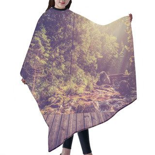 Personality  Brook And Forest Hair Cutting Cape