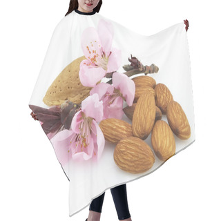 Personality  Almonds With Flowers Hair Cutting Cape