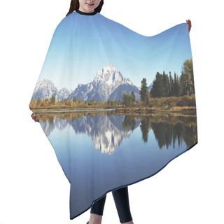 Personality  Mt.Moran And Oxbow Bend, Wyoming Hair Cutting Cape