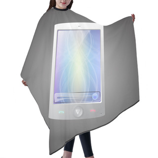 Personality  Modern Touch Phone, Vector Hair Cutting Cape