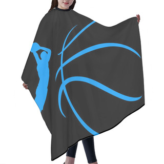 Personality  Basketball Design Hair Cutting Cape