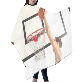 Personality  Man Playing Basketball Hair Cutting Cape