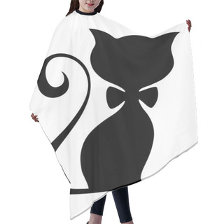 Personality  Vector Illustration Of Male Cat Hair Cutting Cape