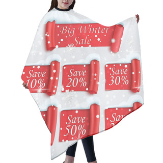 Personality  Big Winter Sale Poster Hair Cutting Cape