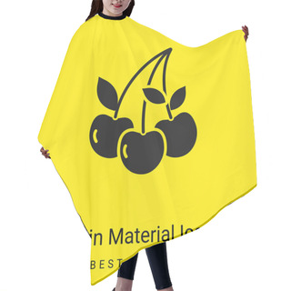 Personality  Berry Minimal Bright Yellow Material Icon Hair Cutting Cape