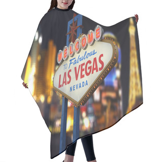 Personality  Welcome To Las Vegas Sign Hair Cutting Cape