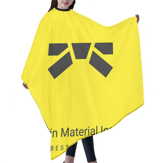 Personality  Belt Minimal Bright Yellow Material Icon Hair Cutting Cape