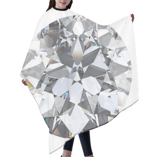 Personality  3D Illustration Oval Diamond Stone  Hair Cutting Cape