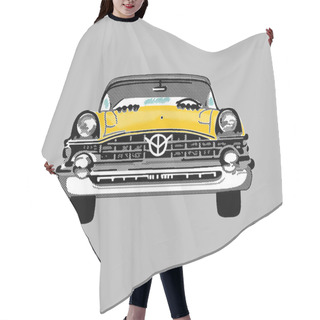 Personality  Retro Illustration Cars Hair Cutting Cape