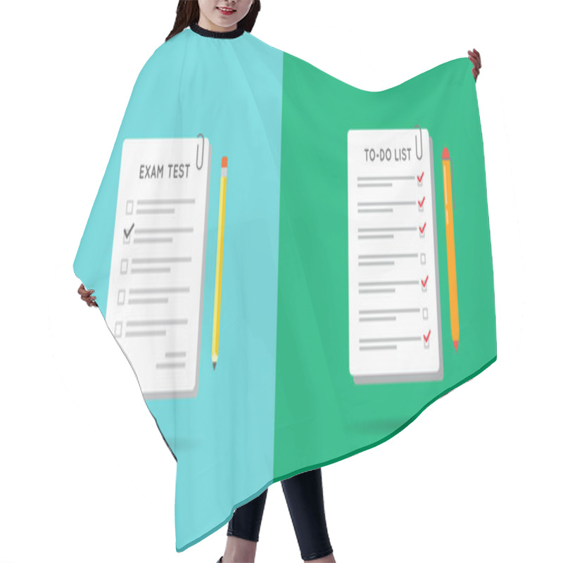Personality  Set Of  Document Icons Hair Cutting Cape