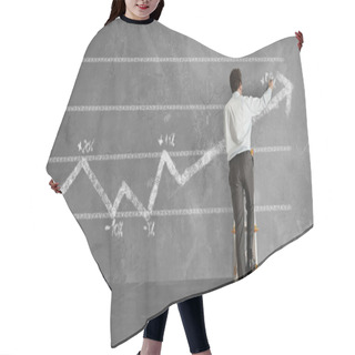 Personality  Businessman And Statistics Trend Hair Cutting Cape