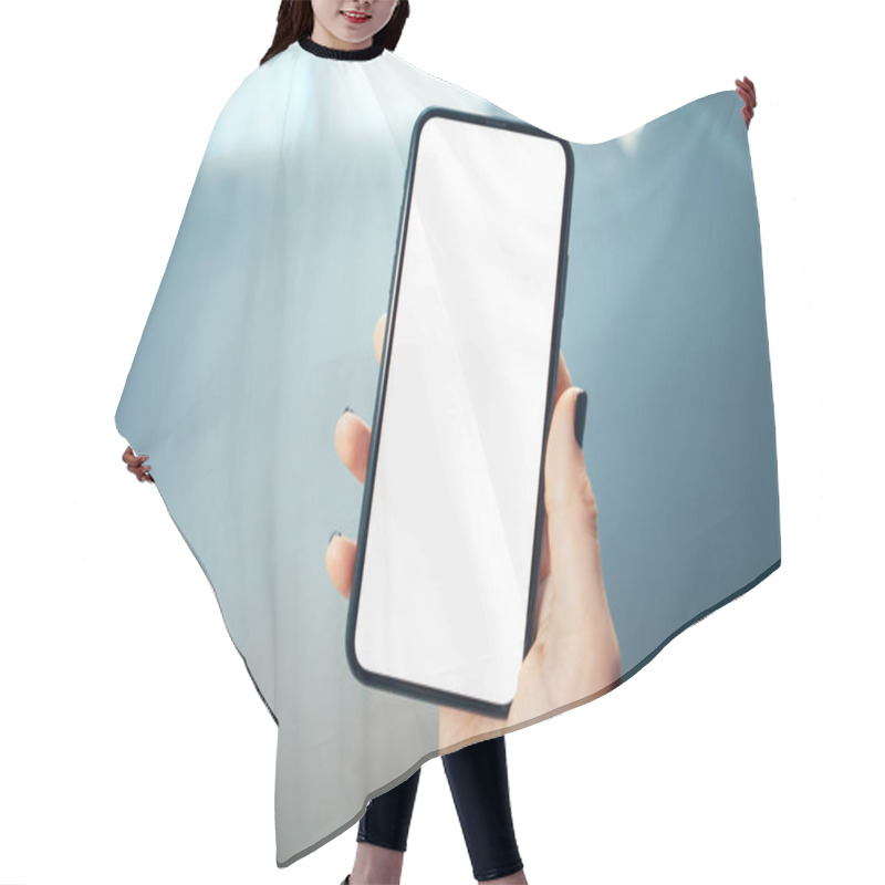 Personality  Your Advertising Text Message Or Promotional Content Hair Cutting Cape