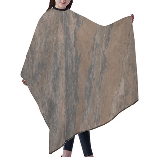 Personality  Top View Of Textured Stone Surface With Copy Space, Panoramic Shot Hair Cutting Cape