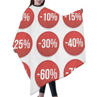 Personality  Set Of Discount Labels Hair Cutting Cape