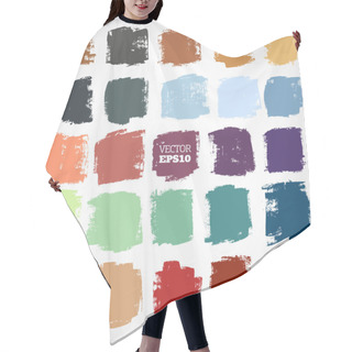 Personality  Abstract Vector Hand-painted Square Backgrounds Hair Cutting Cape