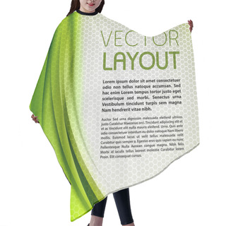 Personality  Abstract Green Background Hair Cutting Cape