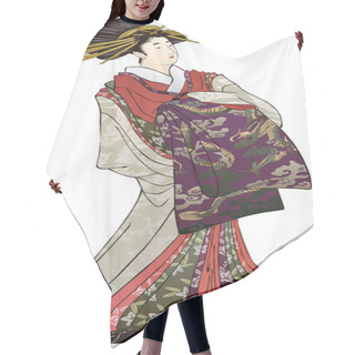 Personality  Ukiyo-e Female  15 Hair Cutting Cape