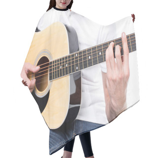 Personality  Young Man With Guitar Hair Cutting Cape