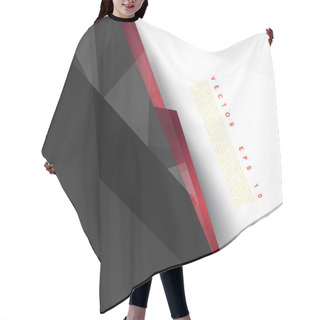 Personality  Vector Background Abstract Polygon Triangles. Hair Cutting Cape