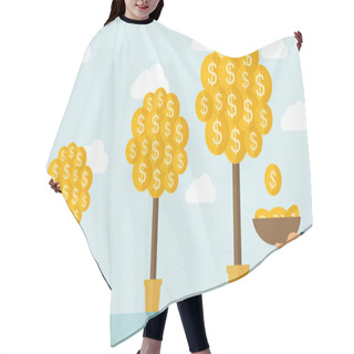 Personality  Three Money Trees Hair Cutting Cape