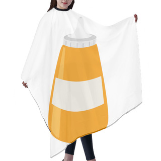 Personality  Sause Bottle Isolated Icon Hair Cutting Cape
