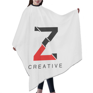 Personality  Monogram Abstract Techno Initial Letter Z Logo Icon Vector Design Hair Cutting Cape