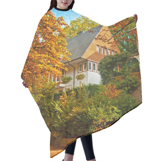 Personality  Rural House In Autumn Hair Cutting Cape