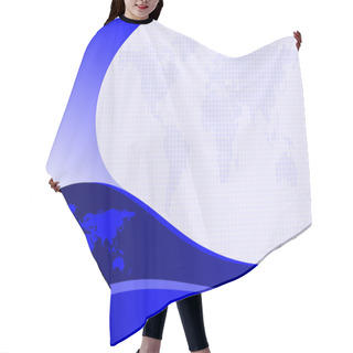 Personality  A Blue And White Abstract Background Hair Cutting Cape