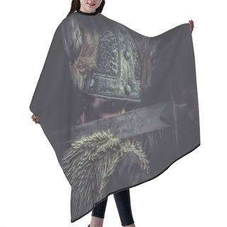 Personality  Warrior With A Huge Sword Hair Cutting Cape