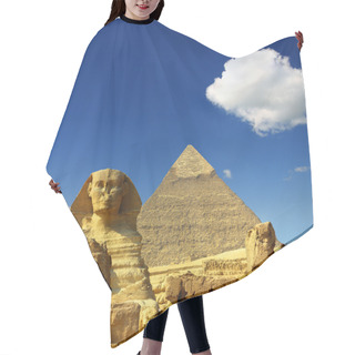 Personality  Egypt Cheops Pyramid And Sphinx Hair Cutting Cape